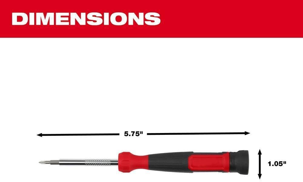 4 In 1 For Milwaukee Precision Multi Bit Screwdriver